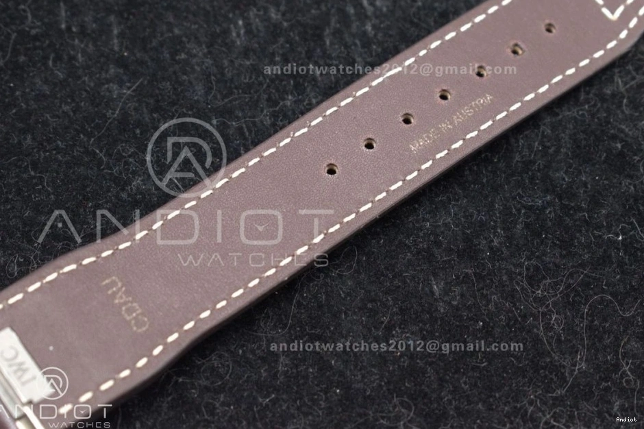 Strap Green Edition Brown 1:1 Best A32111 XX ZF Dial Pilot IW328205 Mark on Leather 1206